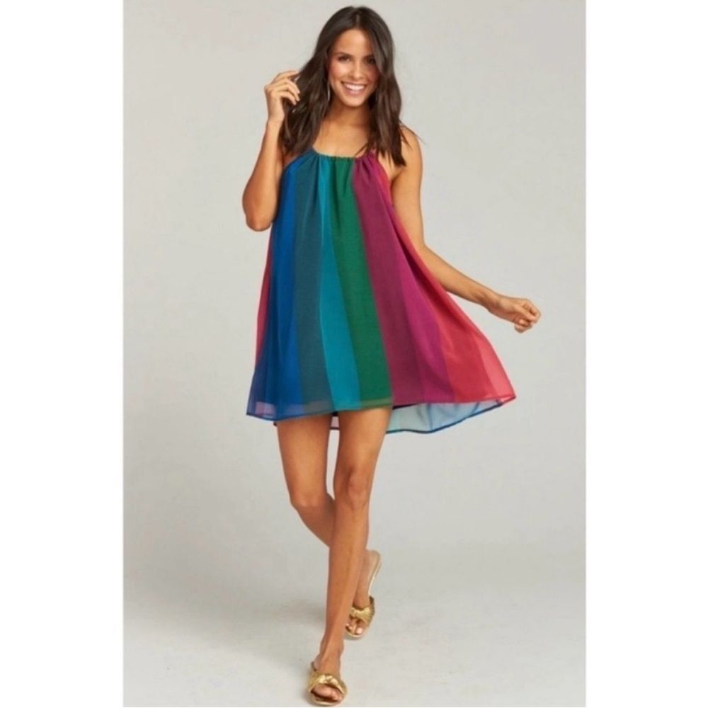 SHOW ME YOUR MUMU | Carlotta Multicolor Striped Mini Dress Women’s Size X-Small